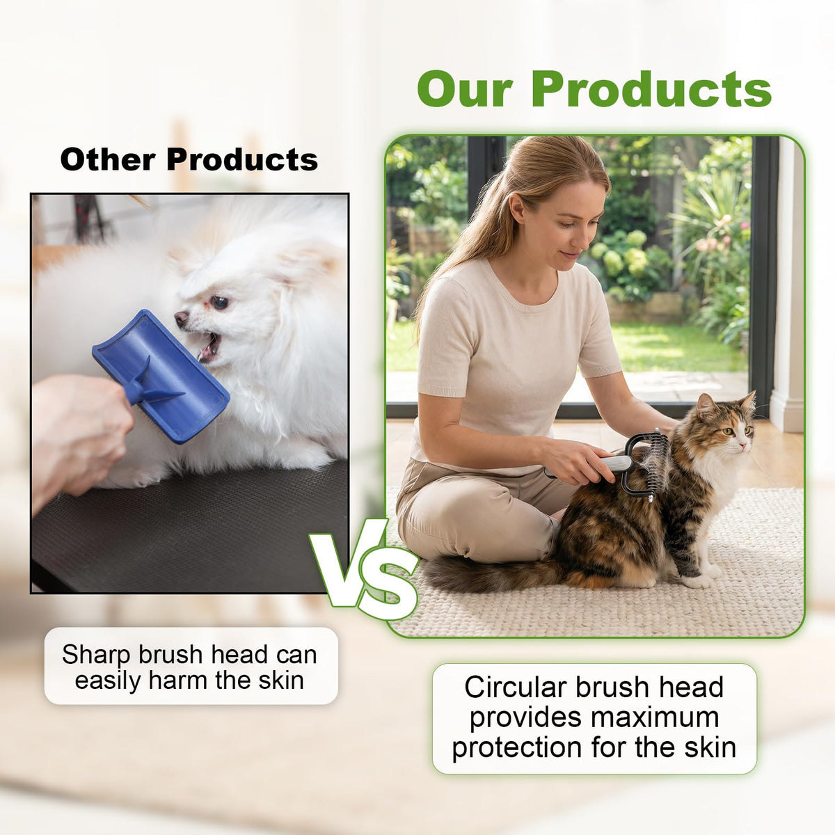 Double-Sided Dematting Comb for Dogs & Cats product image