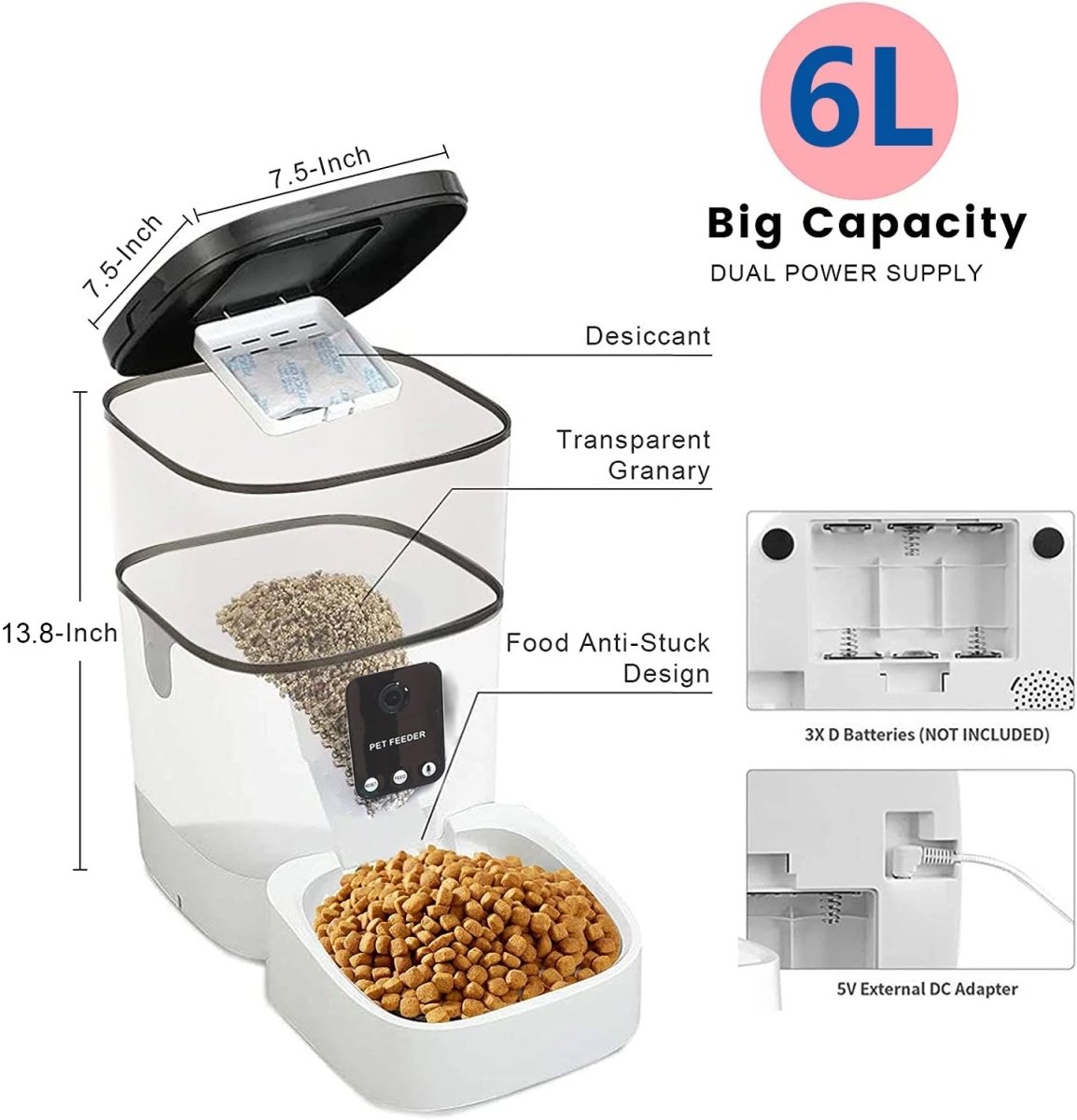 6L Automatic Pet Feeder with Camera product image