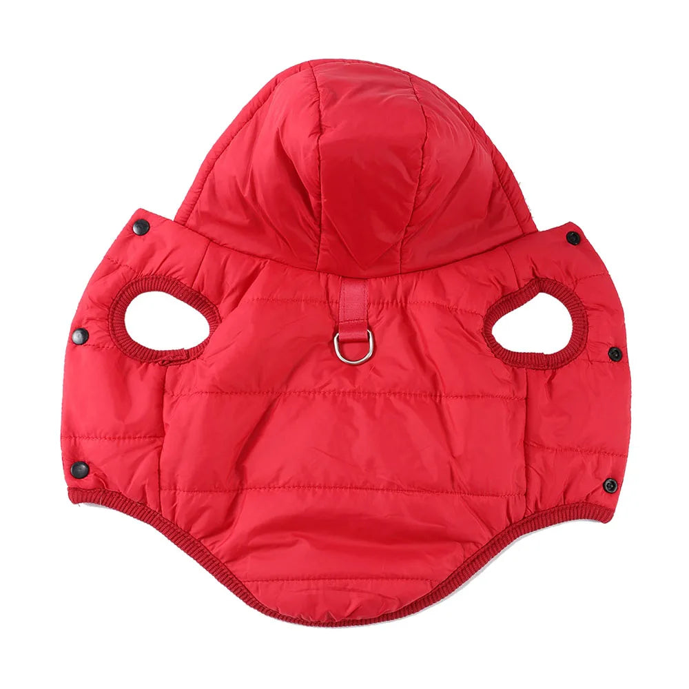 Cozy Hooded Pet Jacket final product view