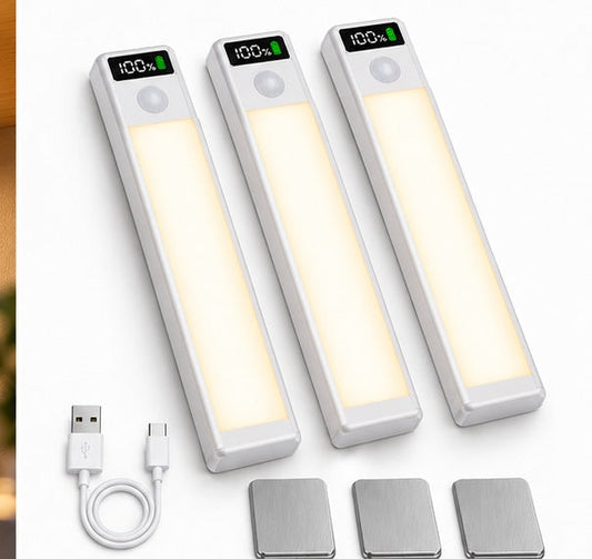 3 pack wireless rechargeable LED under cabinet lights by AShopix