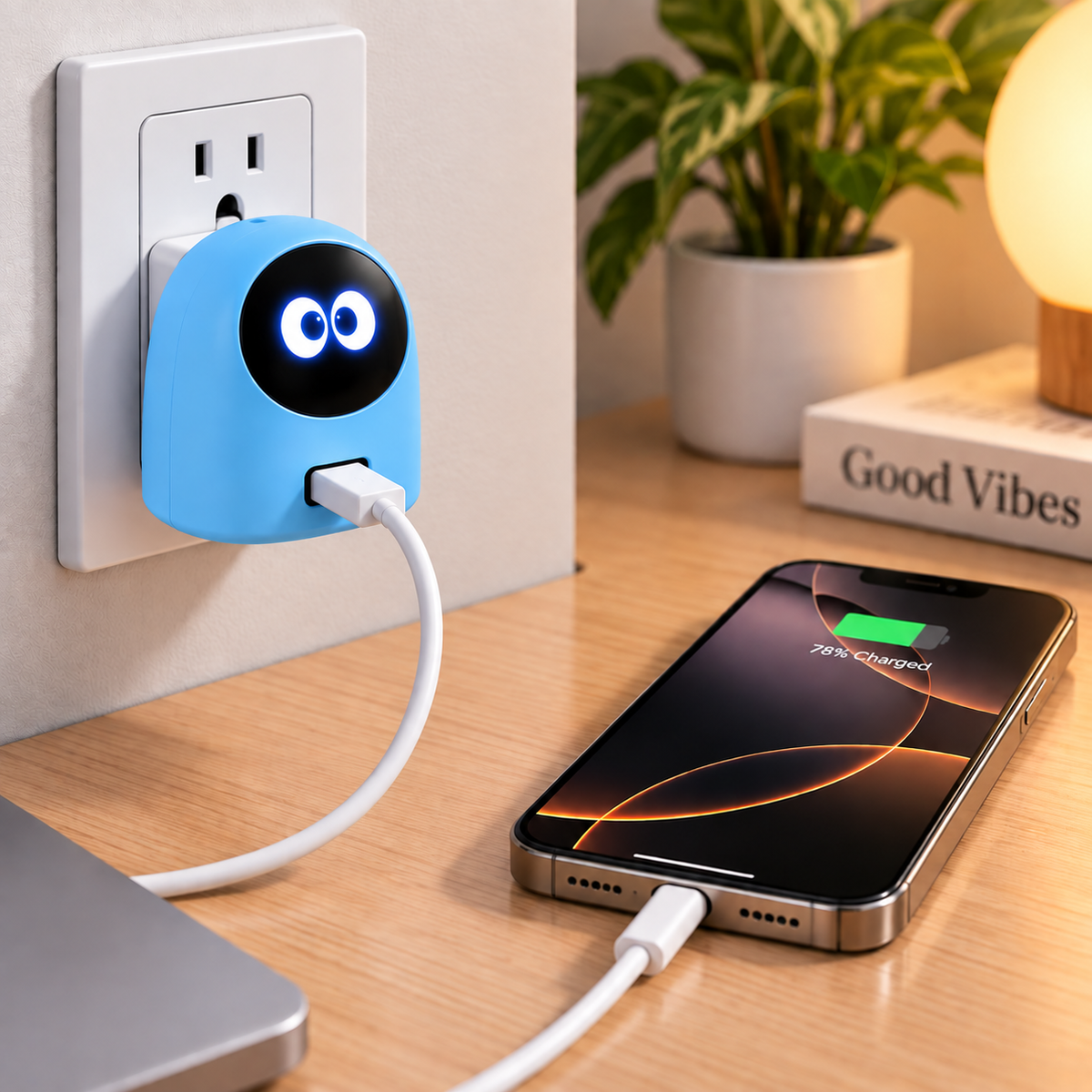 45W Smart USB-C Fast Charger with Digital Display