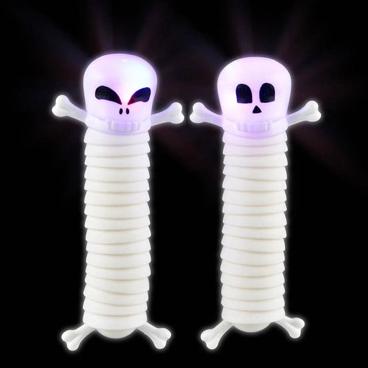 Light-Up Wiggle Skeleton – 5.5" Halloween Toy