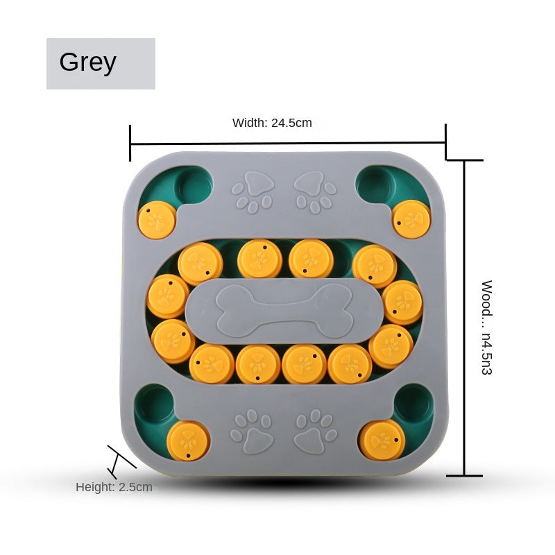 Interactive Slow Feeder Dog Bowl - Puzzle Toy for Pets
