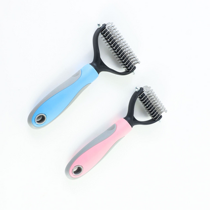 De-Shedding Pet Grooming Brush for Dogs & Cats – Reduces Shedding Up to 95%