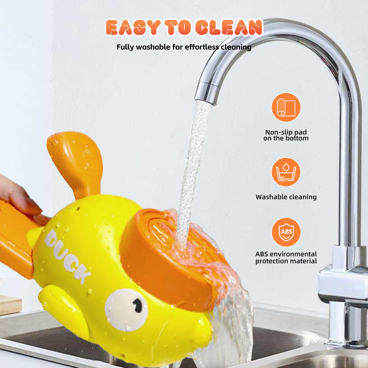 Duck Shape Dog Treat Dispenser - Interactive Dog Toys For Mental Stimulation, Slow Feeder Puzzle Toy For Small Medium Dogs & Cats, IQ Training Food Dispenser To Reduce Bloating & Boredom