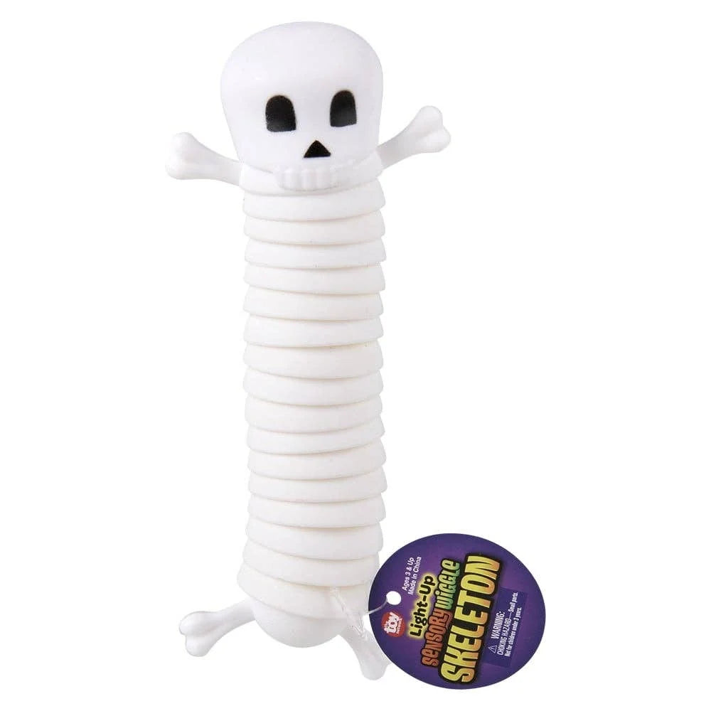 Light-Up Wiggle Skeleton – 5.5" Halloween Toy