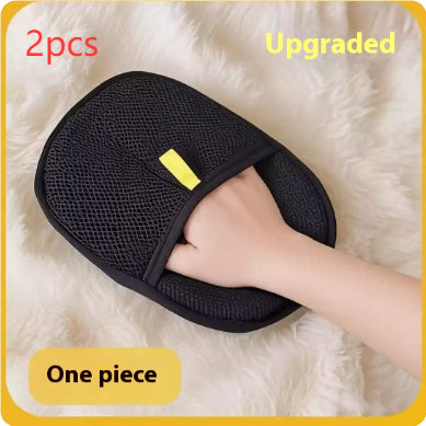 Pet Hair Remover Mitt Pet Hair Remover Gloves Deshedding Brush Glove For Dog Cat Rabbit With Long Short Curly Hair