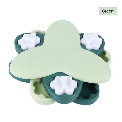 Interactive Slow Feeder Dog Bowl - Puzzle Toy for Pets