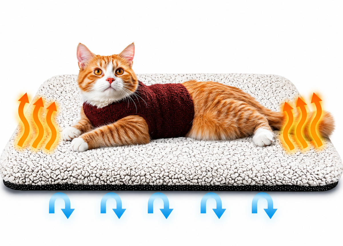 Self-Heating Pet Pad for Cats and Dogs