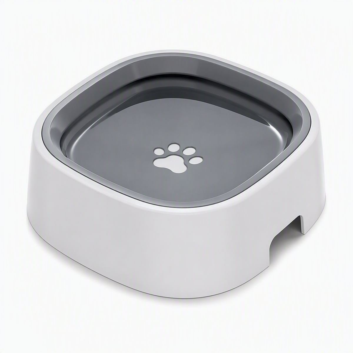 Floating disk anti-spill pet water bowl