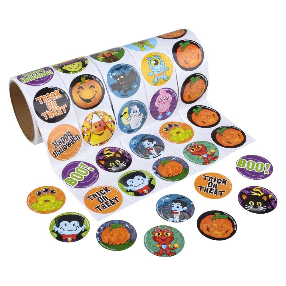 Halloween Roll Stickers – 500pcs Assorted Designs