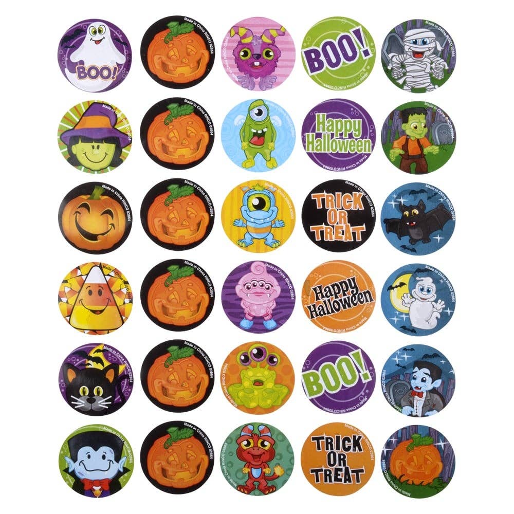 Halloween Roll Stickers – 500pcs Assorted Designs