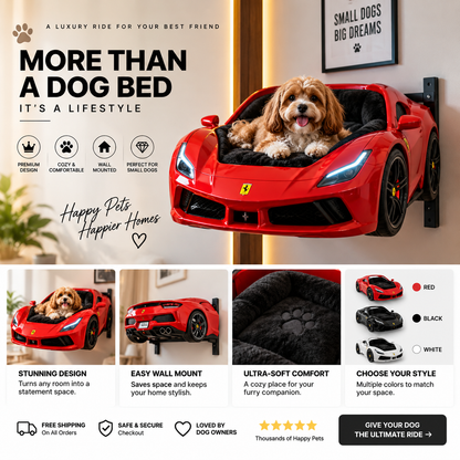 Luxury Car Dog Bed