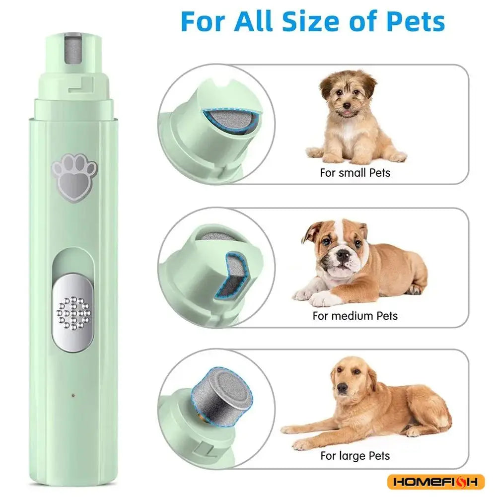 Electric Dog Nail Grinder – Rechargeable, Painless Trimmer