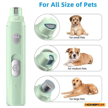 Electric Dog Nail Grinder – Rechargeable, Painless Trimmer
