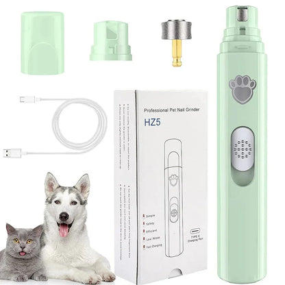 Electric Dog Nail Grinder – Rechargeable, Painless Trimmer