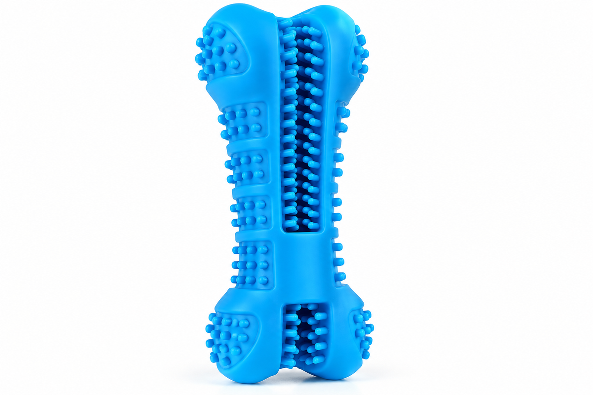 Soft Rubber Dog Toothbrush premium studio product image