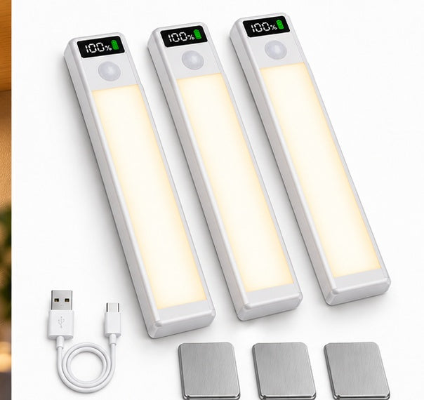 AShopix 3 pack wireless rechargeable under cabinet LED lights
