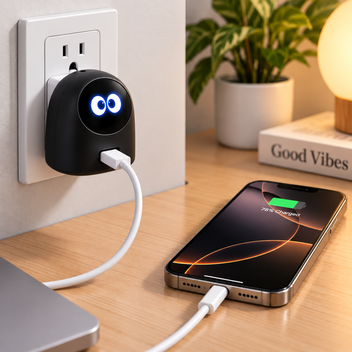 45W Smart USB-C Fast Charger with Digital Display