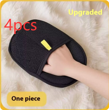 Pet Hair Remover Mitt Pet Hair Remover Gloves Deshedding Brush Glove For Dog Cat Rabbit With Long Short Curly Hair