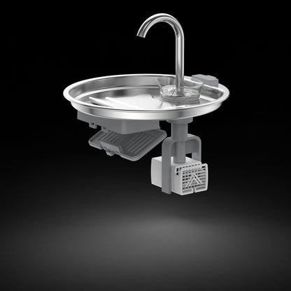 Pet Water Dispenser Stainless Steel Automatic Circulating Cat Dog Water Fountain with Filtration and Anti-Leakage Design
