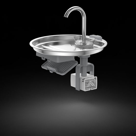 Pet Water Dispenser Stainless Steel Automatic Circulating Cat Dog Water Fountain with Filtration and Anti-Leakage Design