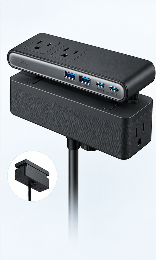 Desk clamp power station hero image