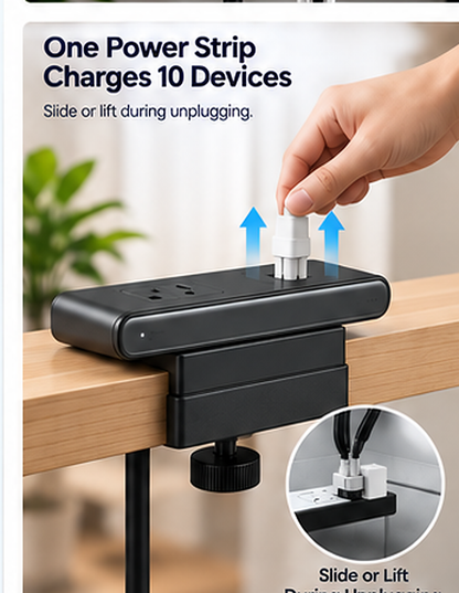 One-hand desk clamp operation