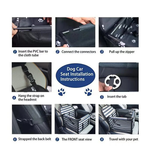 Hard Bottom Dog Car Seat | Travel Seat for Cars & SUVs