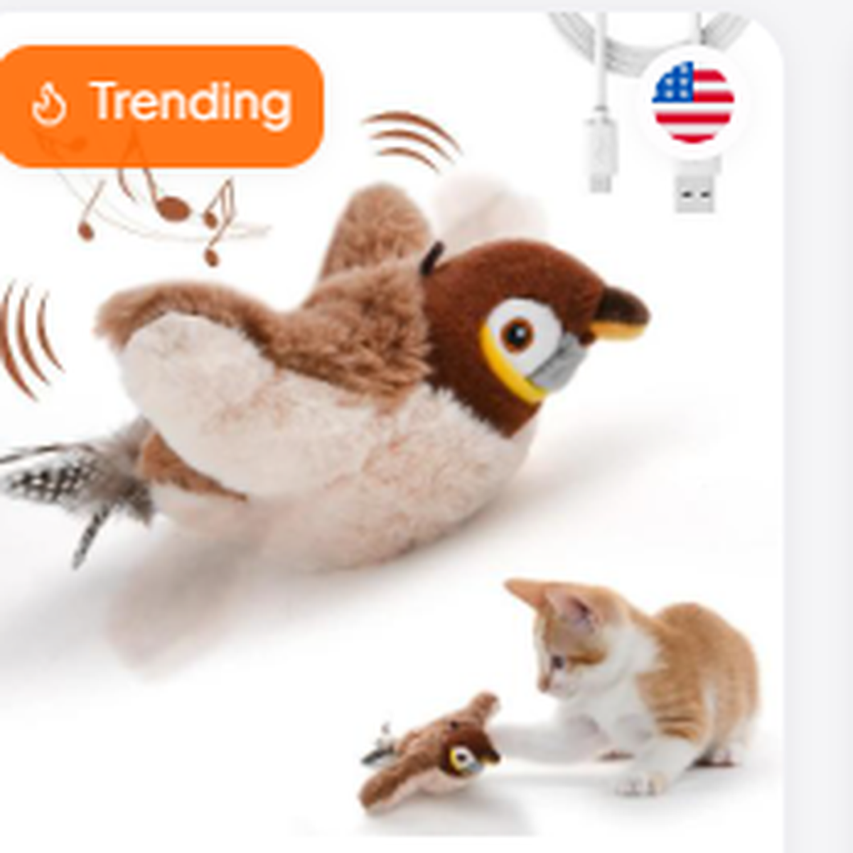 Interactive Bird Cat Toy square high resolution product image