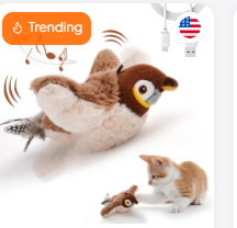 Interactive Bird Cat Toy motion and play toy