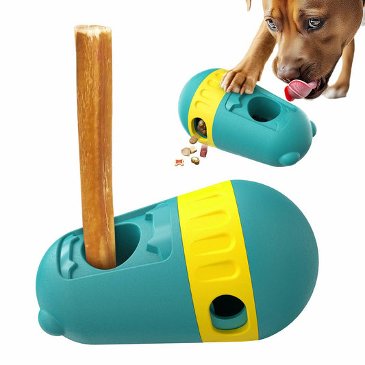 Dog Puzzles Feeder Interactive Toy Adjustable Treat Dispenser Green
