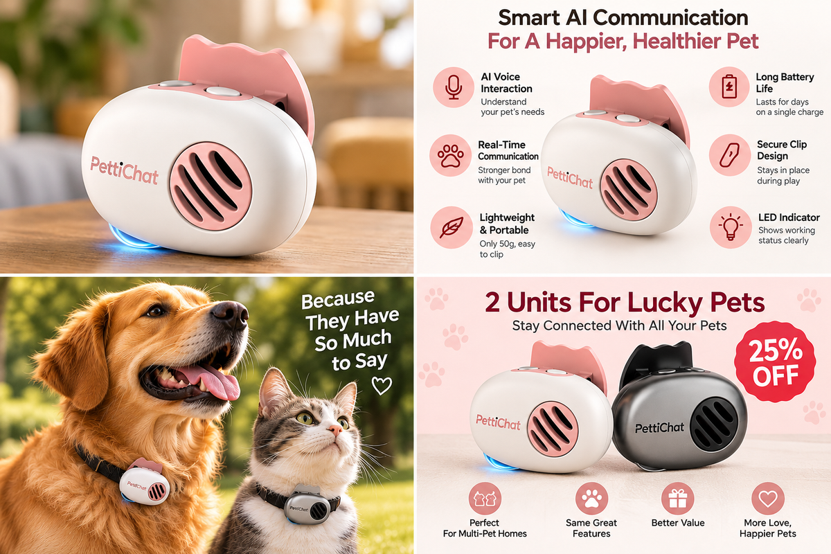PettiChat two-unit bundle for pets