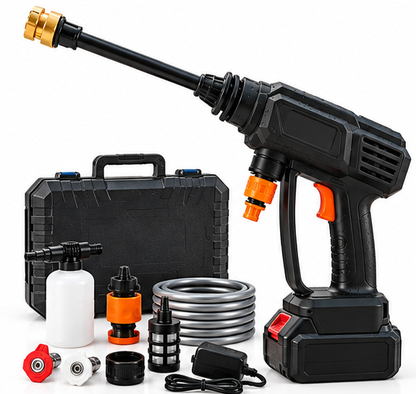 Cordless Pressure Washer kit and accessories